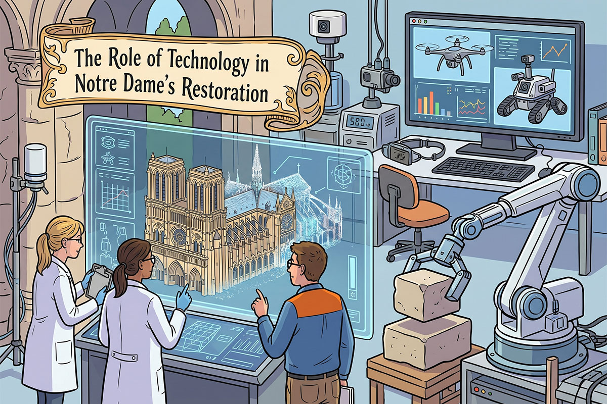The Role of Technology in Notre Dame\'s Restoration